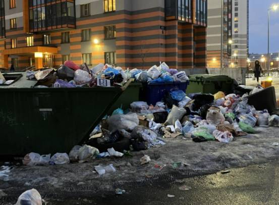 Петербуржцы продолжают жаловаться на медленный вывоз отходов