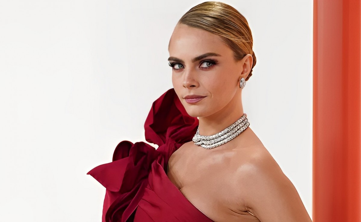 Кара Делевинь  на «Оскаре»: модный цвет, сексуальный разрез